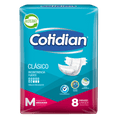Pañales de Adulto Cotidian Clásico Incontinencia Fuerte 8 und talla M