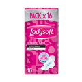 Ladysoft Toalla Femenina Ultradelgada Tela Ultraseca x 16 Unidades