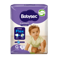 Pañales de bebé babysec premium cuidado total 18 und G