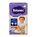 Pañales de bebé babysec premium cuidado total 54 un XG
