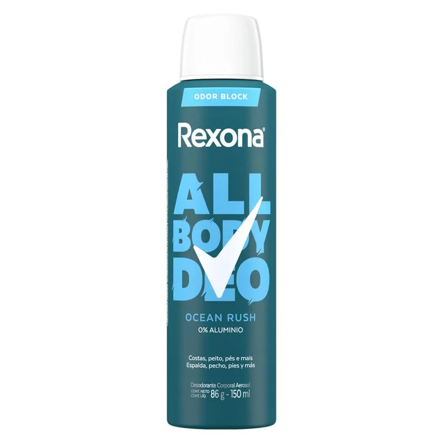 Desodorante Spray Rexona Men All Body Ocean Rush 150 ml