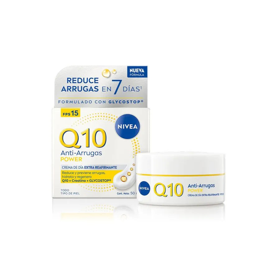 Crema facial nivea antiarrugas Q10 power día FPS20 50ML