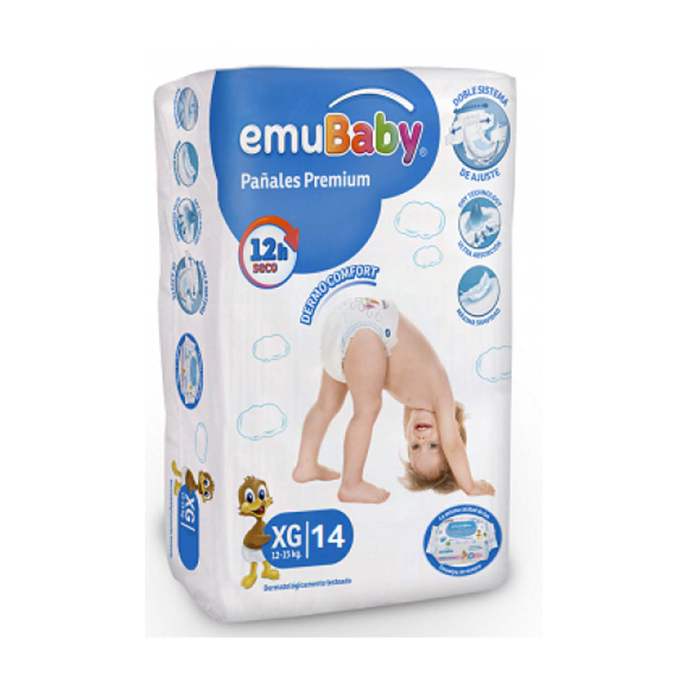 Pañal emubaby premium XG 14 Unid