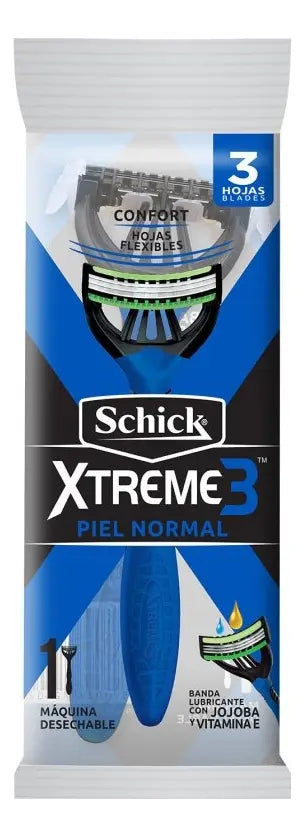 Schick Xtreme3 Máquina de Afeitar Piel Normal x1 Unidad