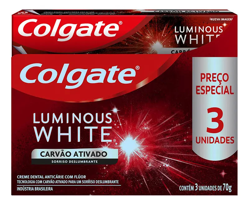 Colgate Pasta Dental Luminous White Pack 3 x 70 g