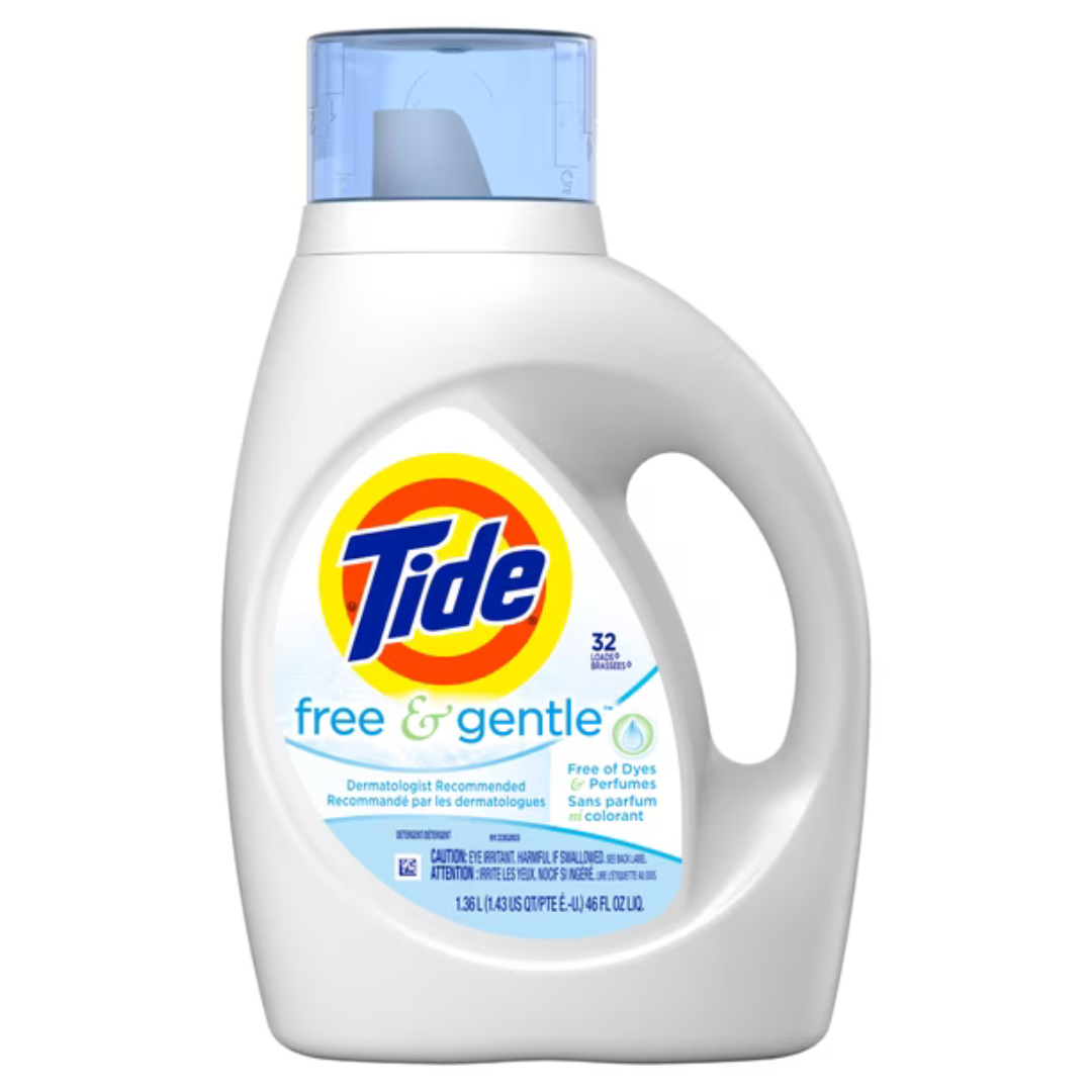 Detergente Tide Free and Gentle 1,36L