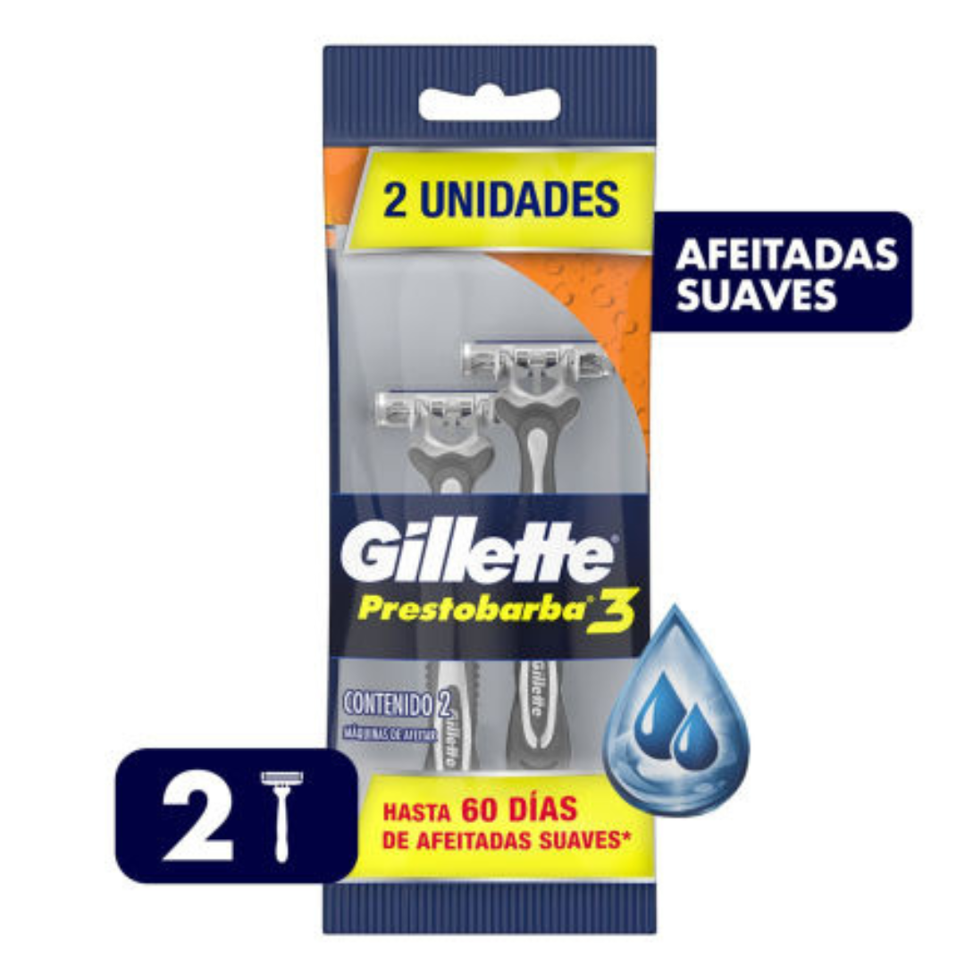 Gillette Prestobarba3 Bolsa x2 Unidades