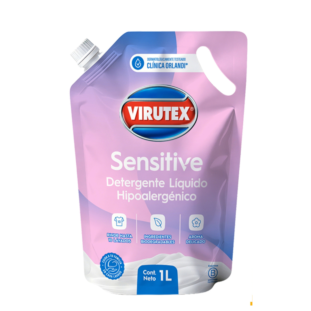 Detergente Líquido Hipoalergénico Virutex Doypack 1L