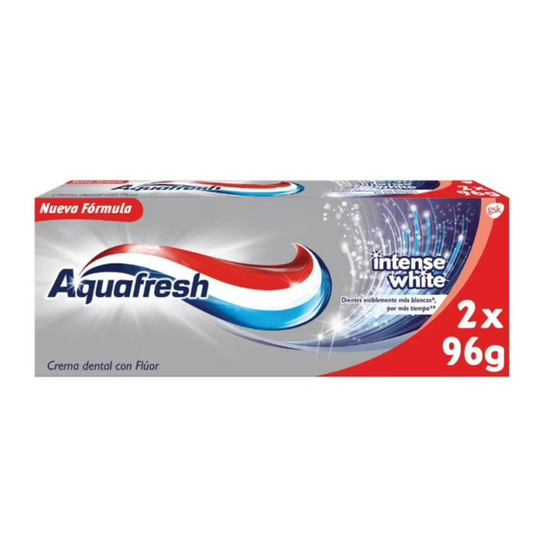 Aquafresh Pasta Dental Intense White Pack 2 x 96 g