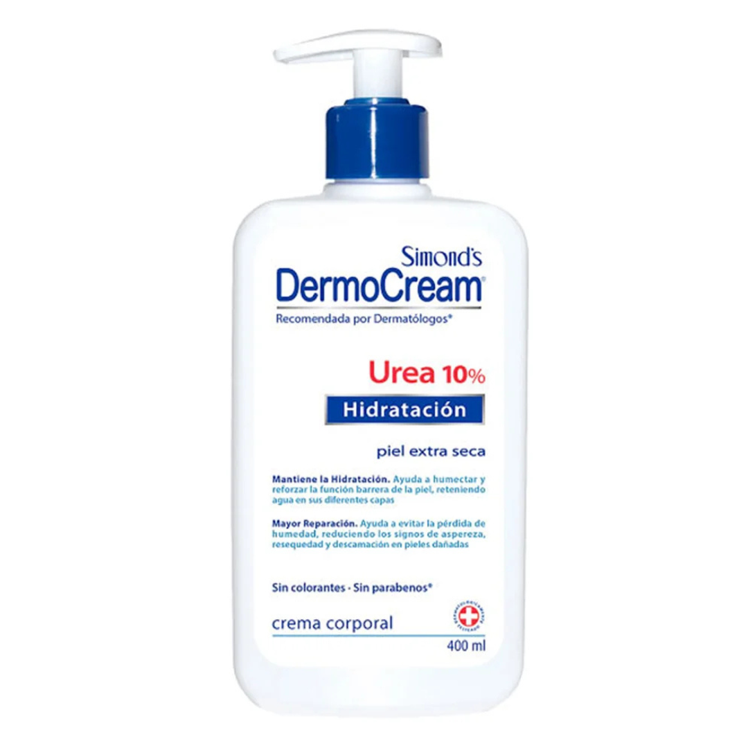 Crema Dermocream Hidratación Urea 10% 400 ml Simonds