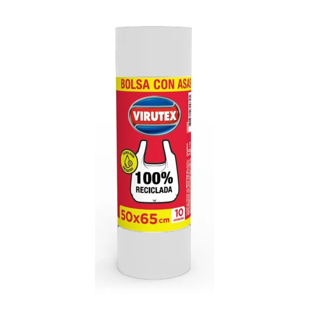 Bolsas para Basura Blancas con Asas 50x65 cm Virutex