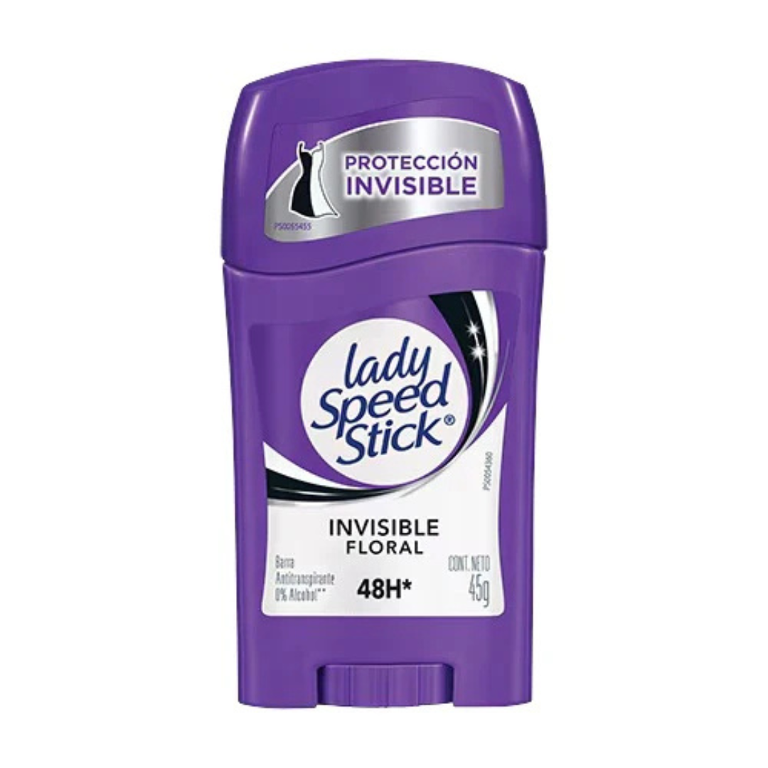 Lady Speed Stick Desodorante Barra Invisible Floral 45 g