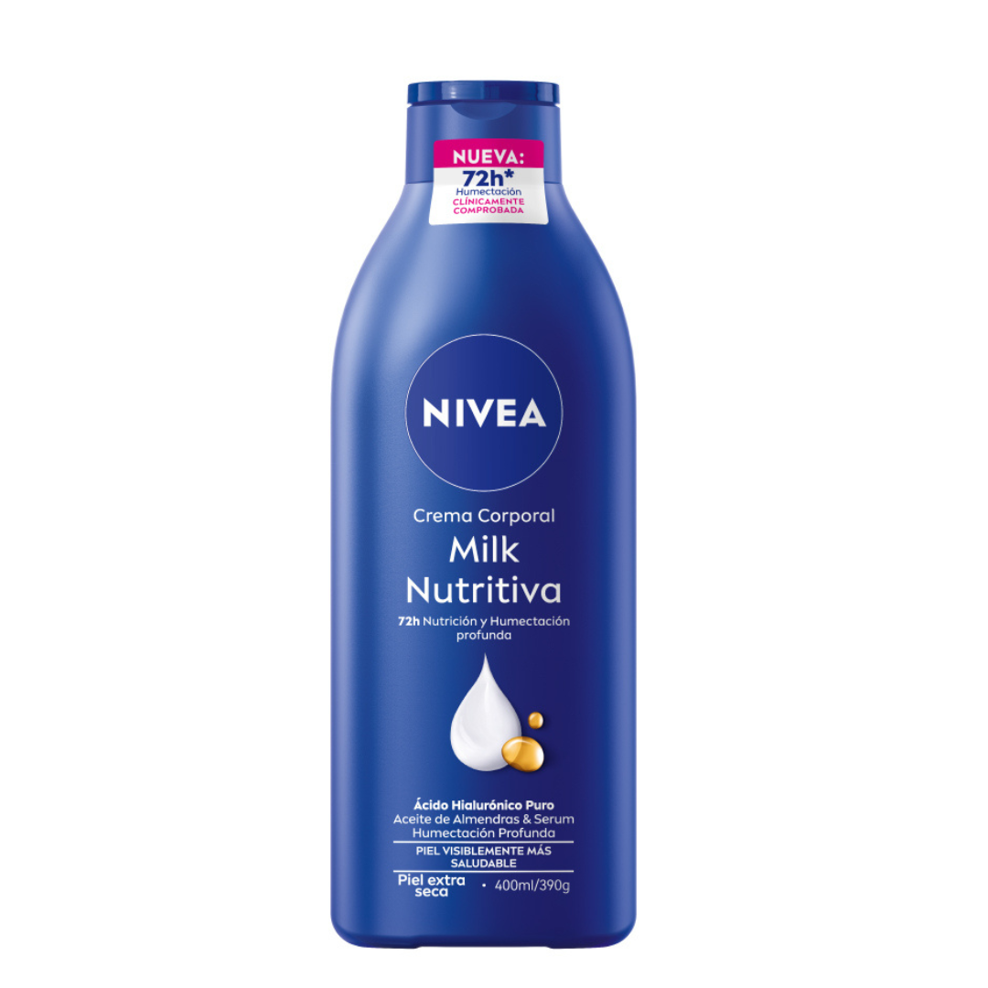 Crema Corporal Nivea Milk Nutritiva 400 ml