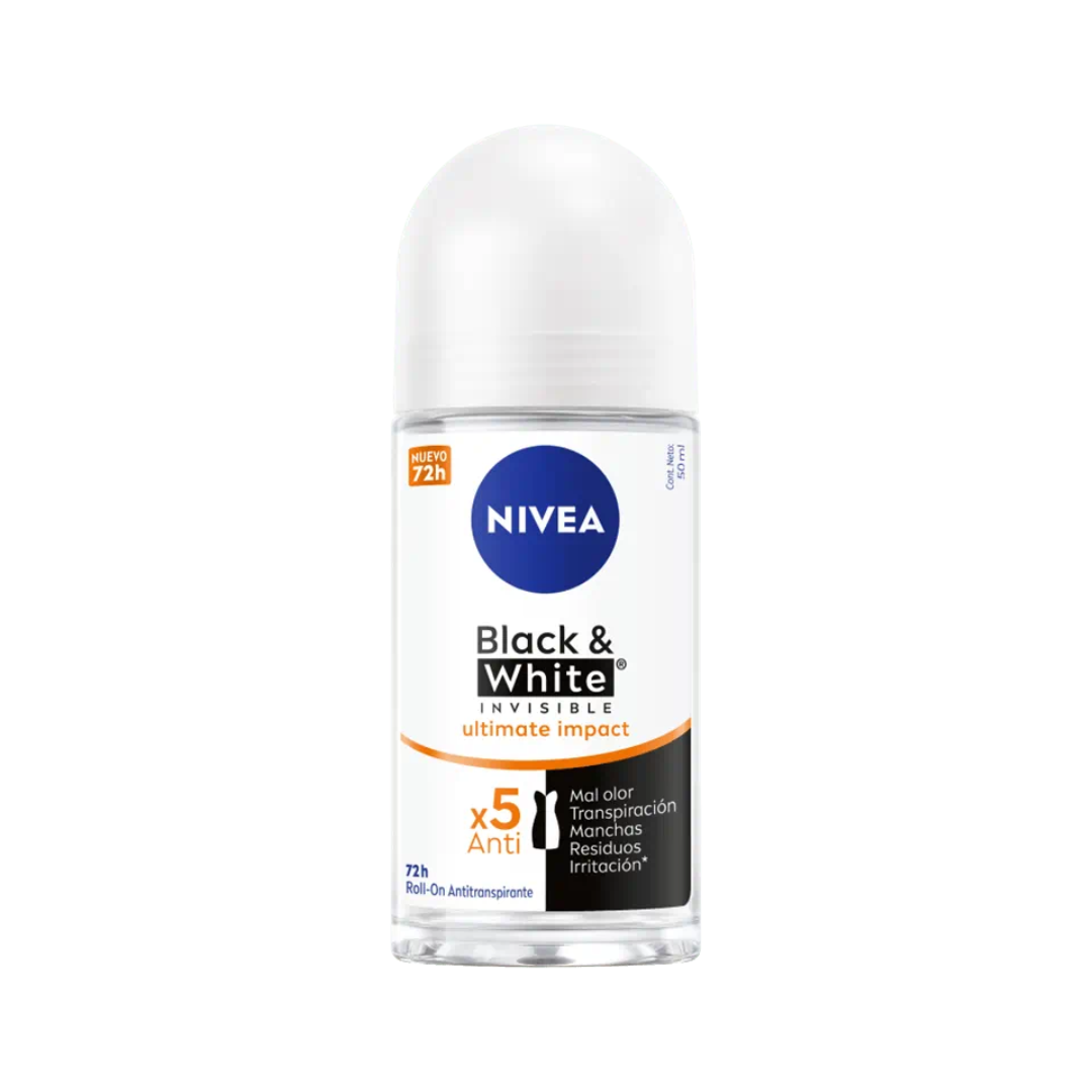 Nivea Desodorante Roll-On Black & White Ultimate Impact 50 ml