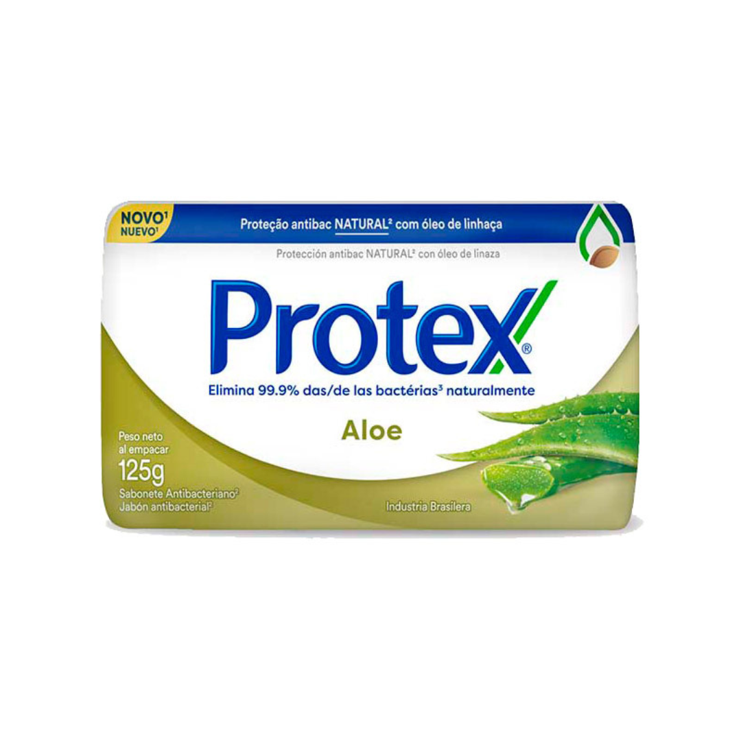 Protex Jabón Barra Antibacterial Aloe 125 g