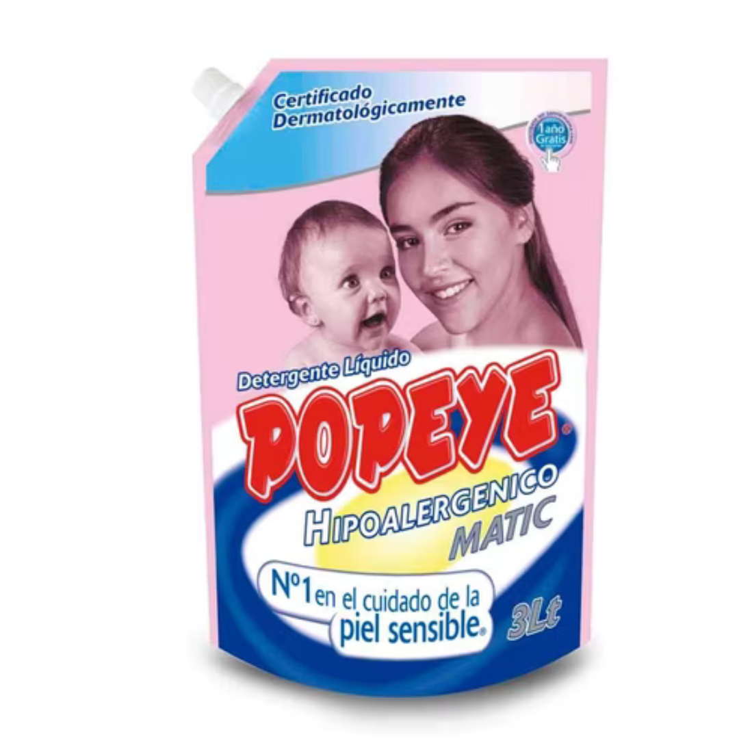Detergente Popeye Bebé DP 3L