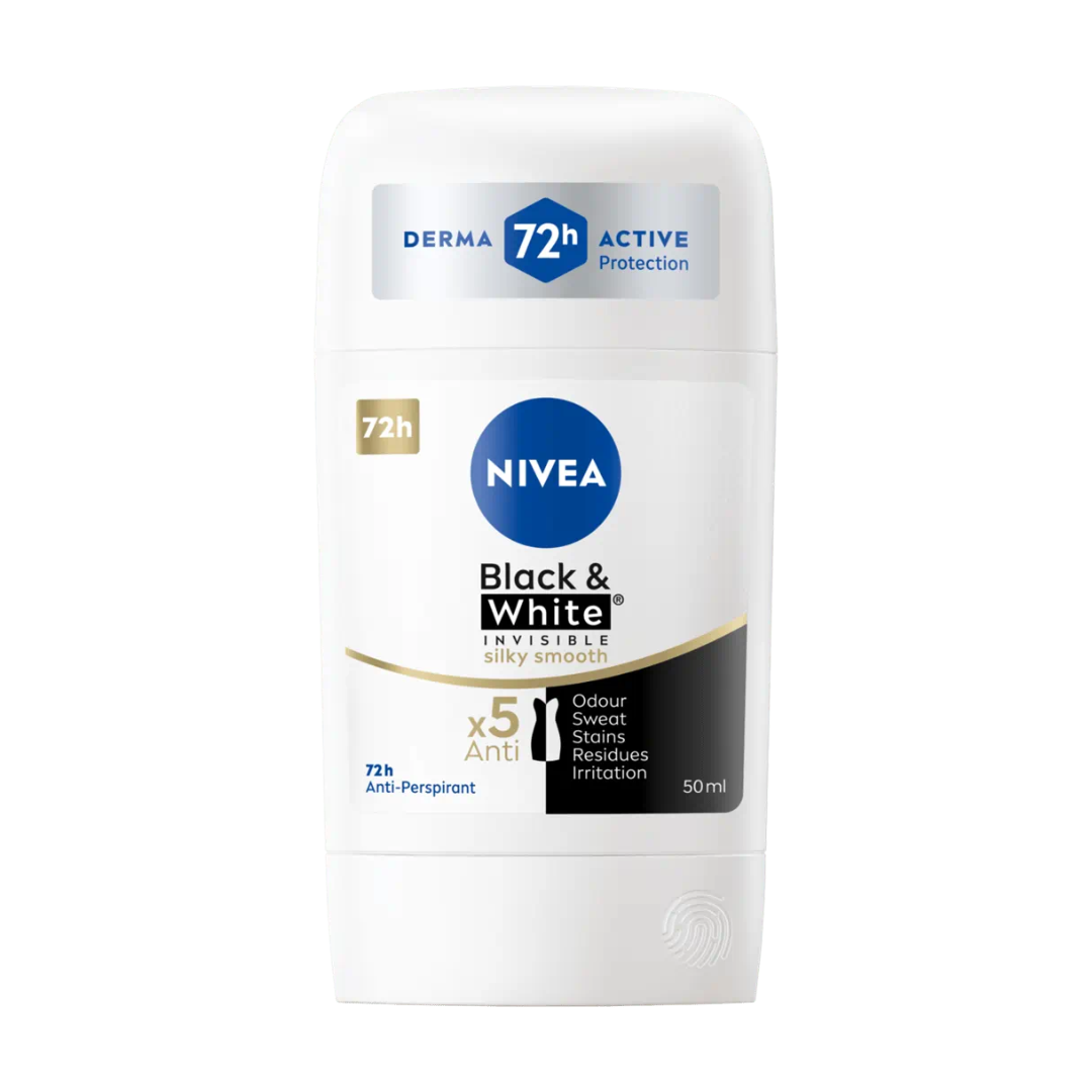 Nivea Desodorante Barra Black & White Toque Seda 53 g
