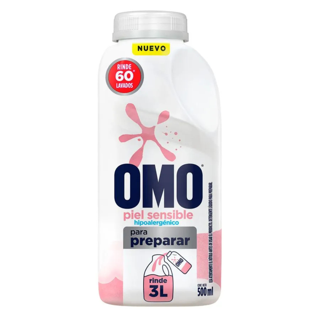 Detergente Omo para Diluir Piel Sensible 500ml