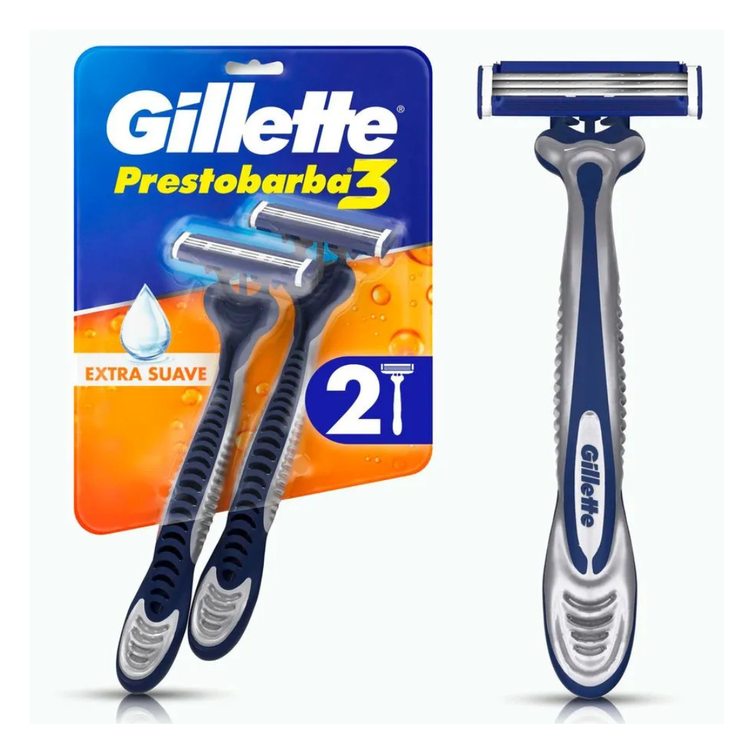 Gillette Prestobarba3 Máquina Afeitar x2