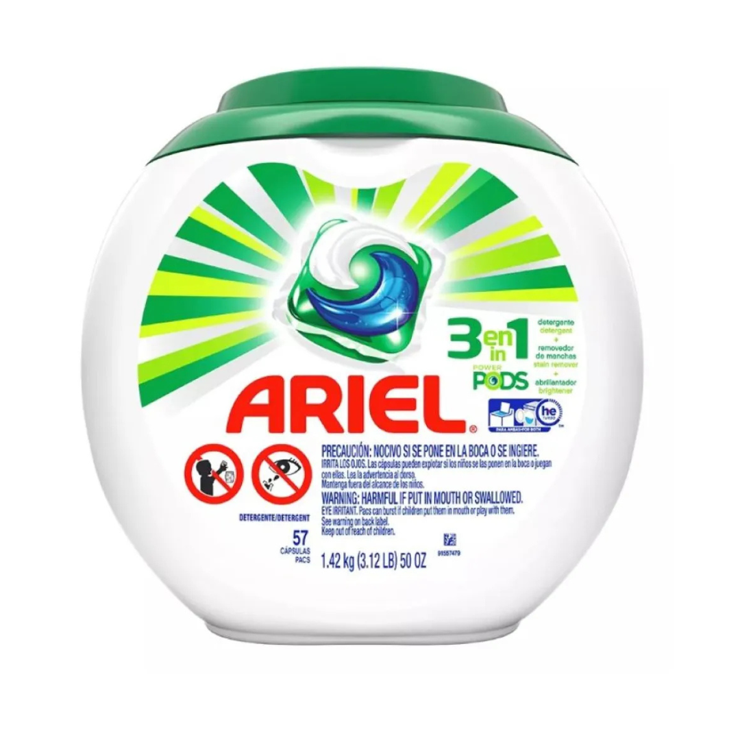 Detergente Ariel Pods 57 Cápsulas