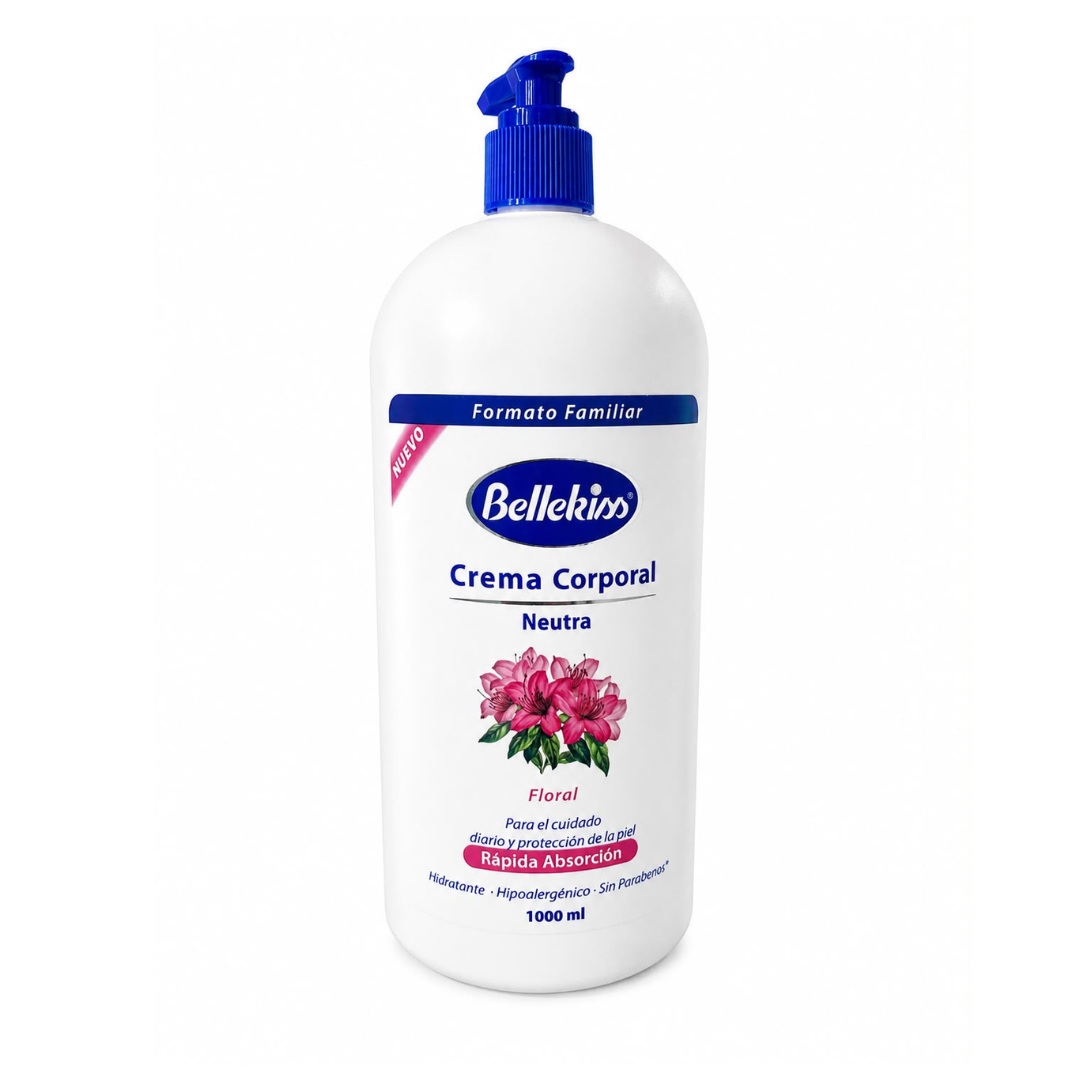 Crema corporal bellekiss hidratante floral 1LT