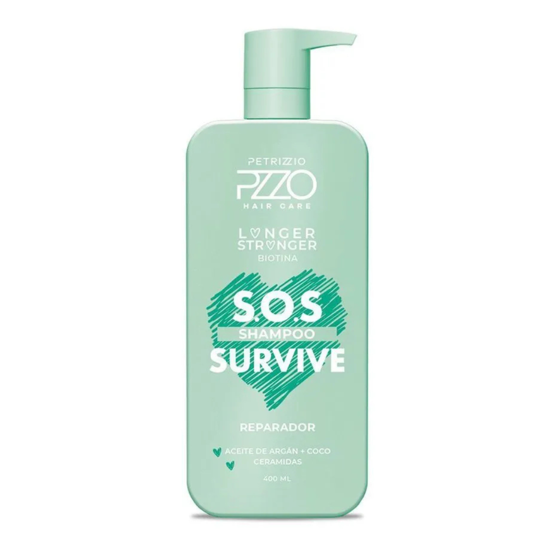 Shampoo Petrizzio Reparador SOS Survive 400 ml