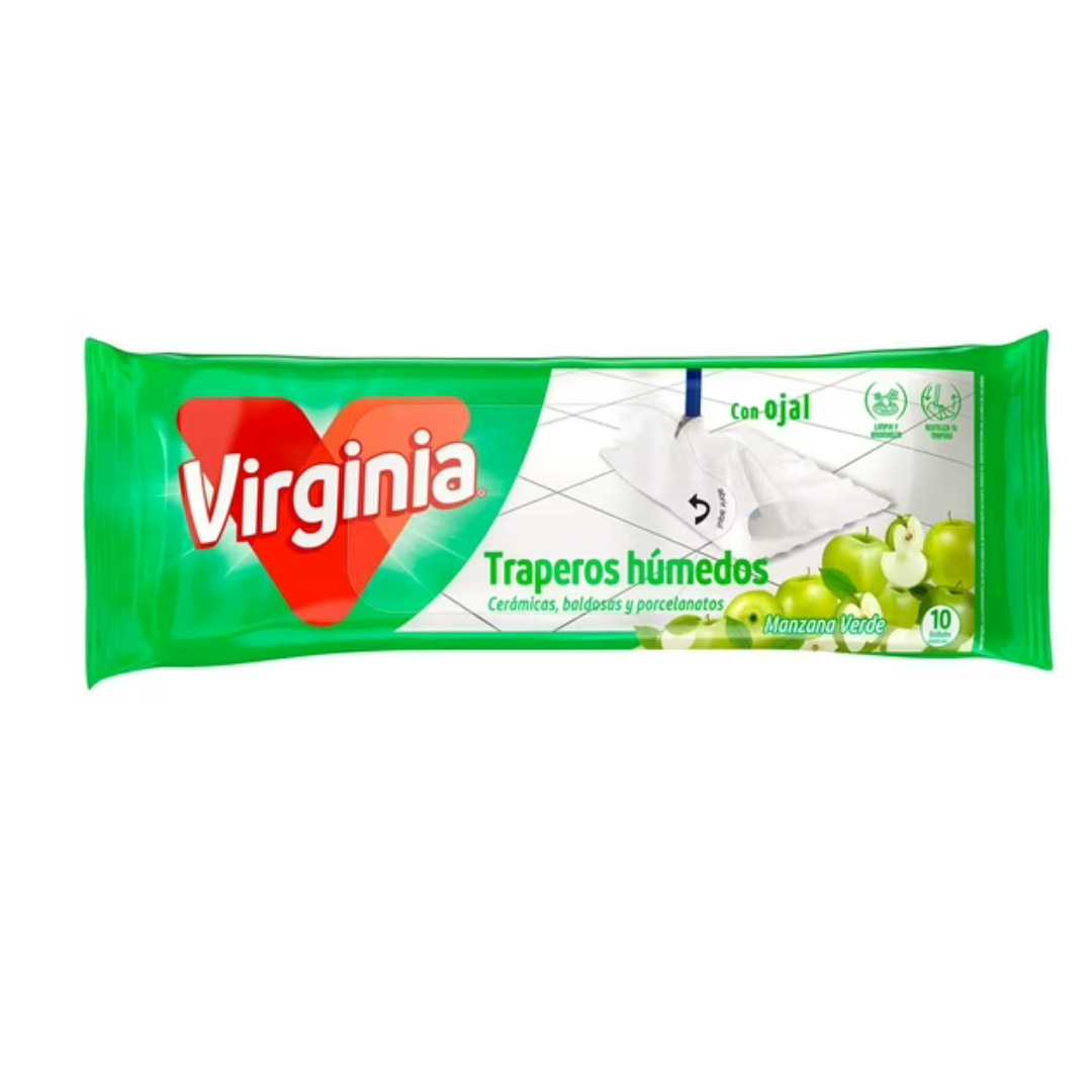 TRAPERO HUMEDO VIRGINIA MANZANA VERDE 10 UND