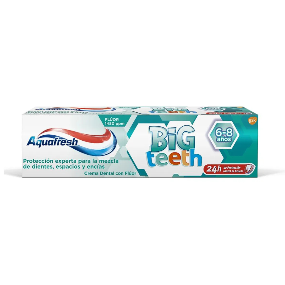Aquafresh Pasta Dental Big Teeth Niños 6-8 Años 93,75 g