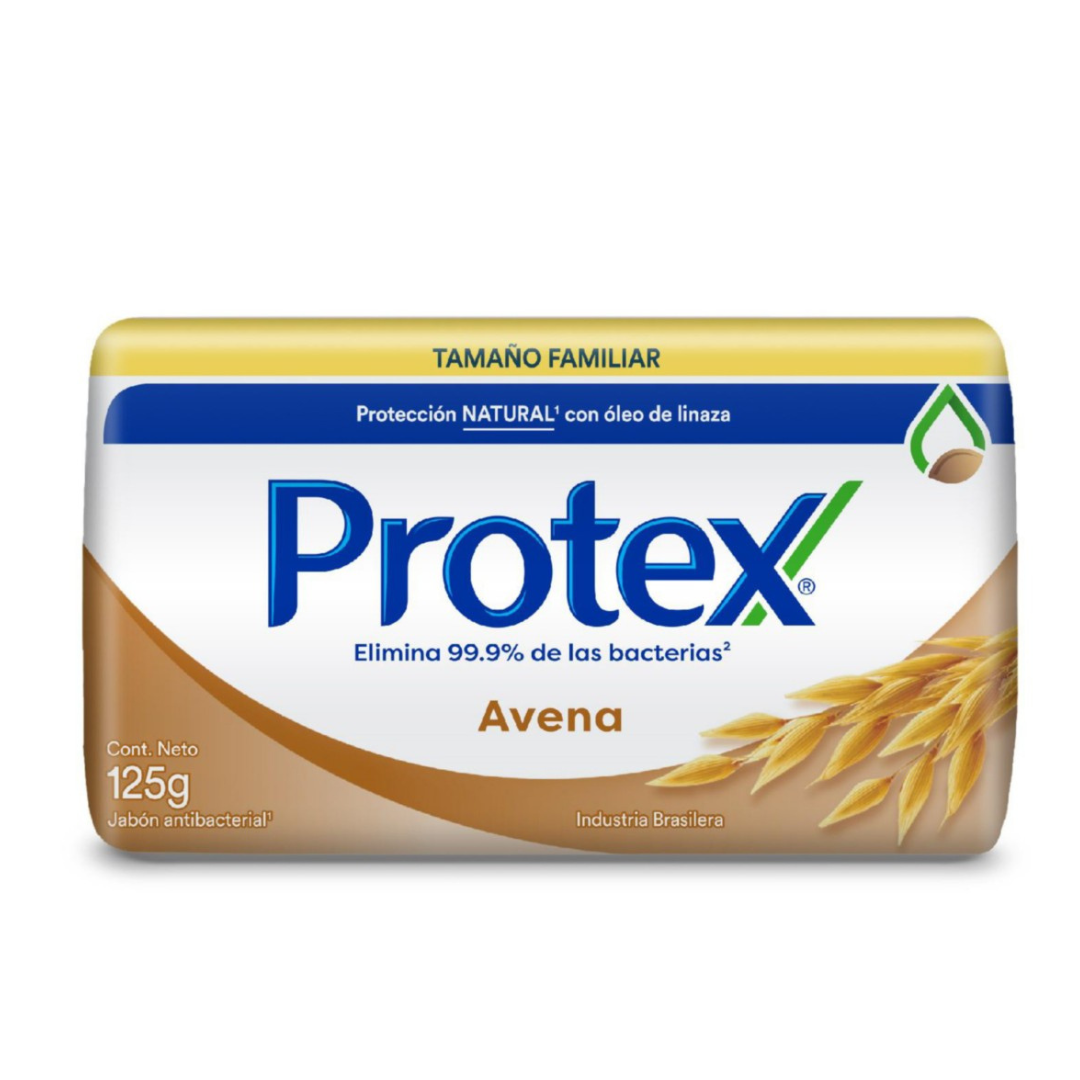 Protex Jabón Barra Antibacterial Avena 125 g