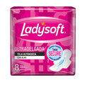 Ladysoft Toalla Higiénica Día Tela Ultraseca x 8 Unidades