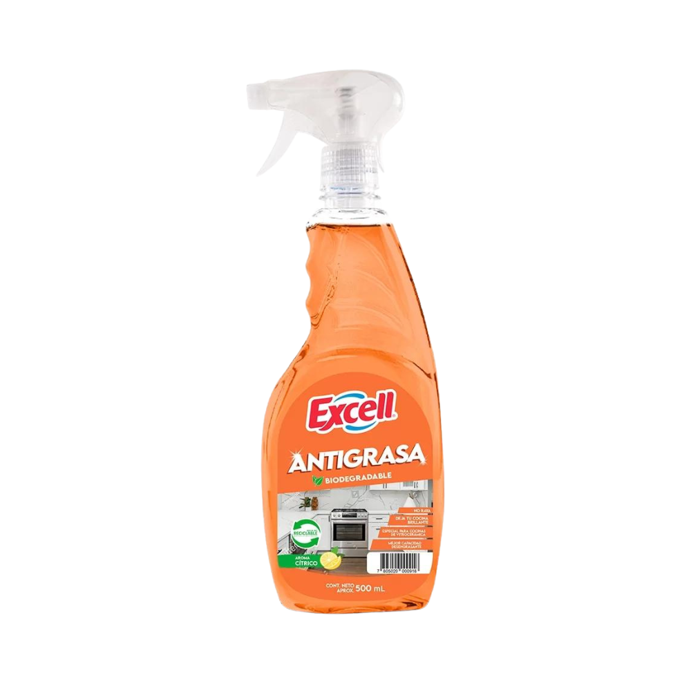 Antigrasa Excell Biodegradable 500ml con Gatillo