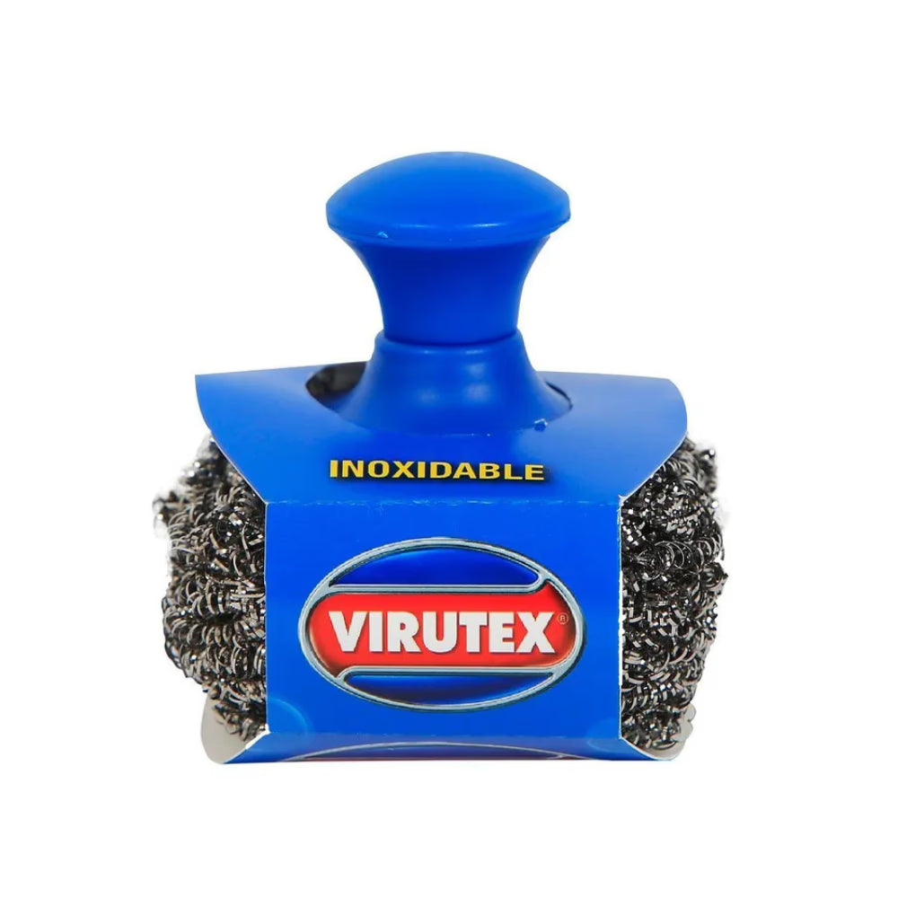 Esponja Acero con Mango Virutex Inoxidable