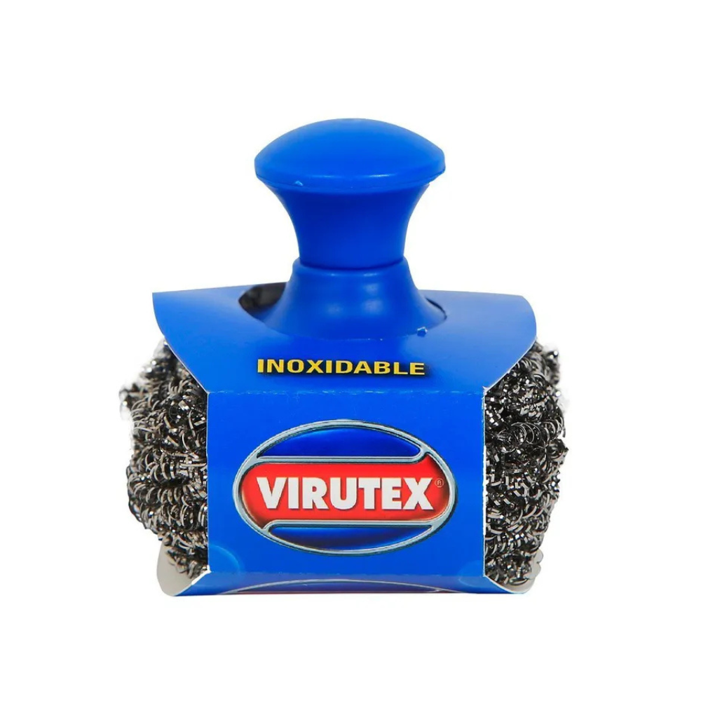 Esponja Acero con Mango Virutex Inoxidable