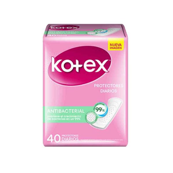Kotex Protectores Diarios Antibacterial x 40 Unidades