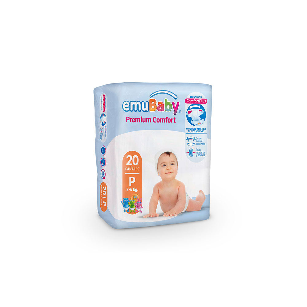 Pañal emubaby comfort P 20 Unid