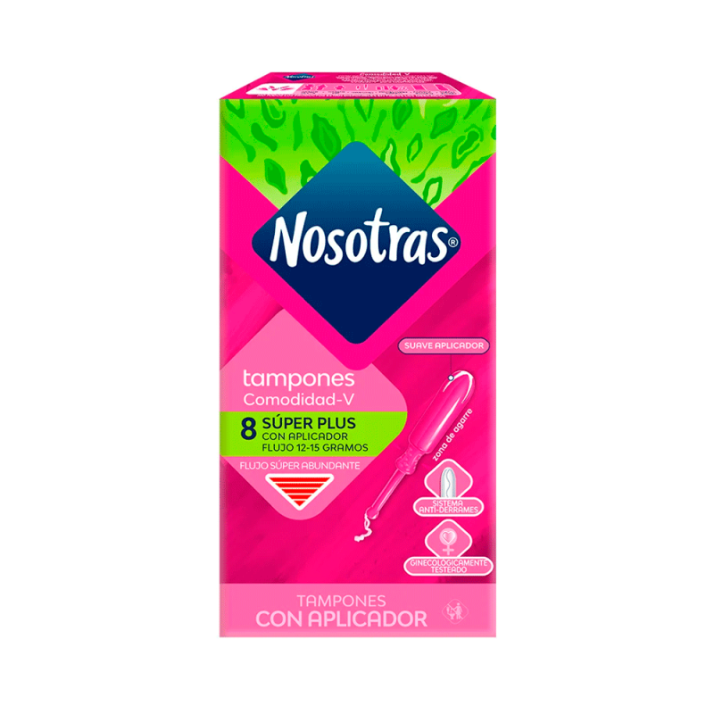 Nosotras Tampones con Aplicador Tamaño Super Plus x 8 Unidades