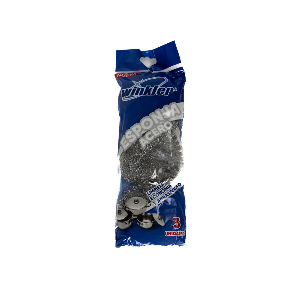 Virutilla de Acero Winkler Pack 3 Unidades