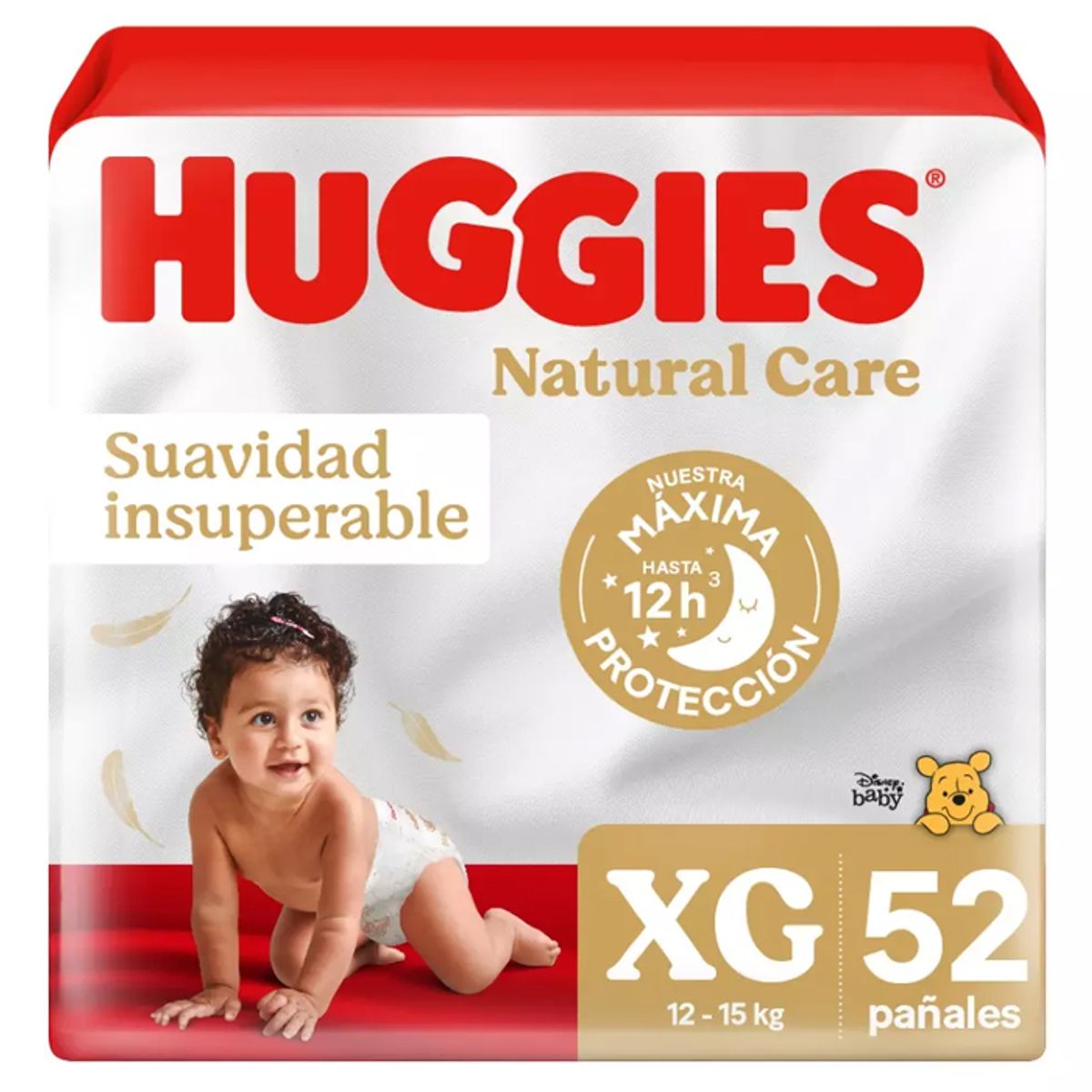 Pañal huggies natural care XG 52 Unid